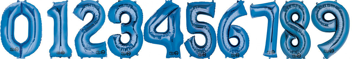 Number Balloons ( Blue )
