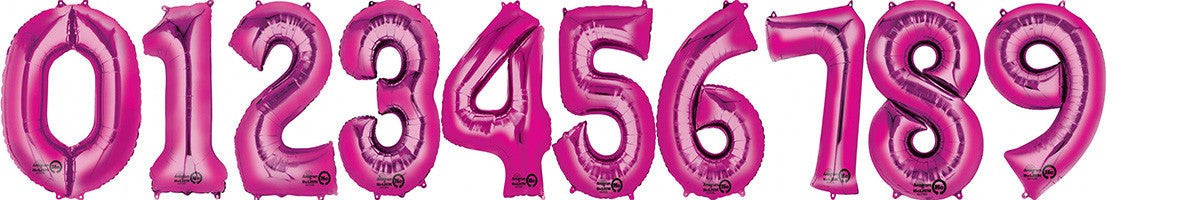 Number Balloons ( Pink )