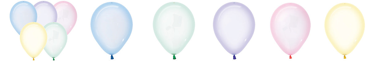 Crystal Pastel Latex Balloons 11