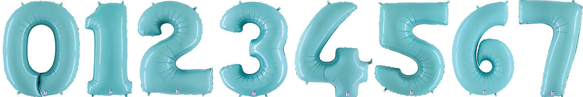 Number Balloons ( Pastel Blue )