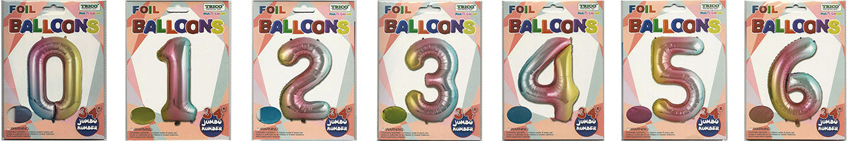 Number Balloons ( Rainbow )