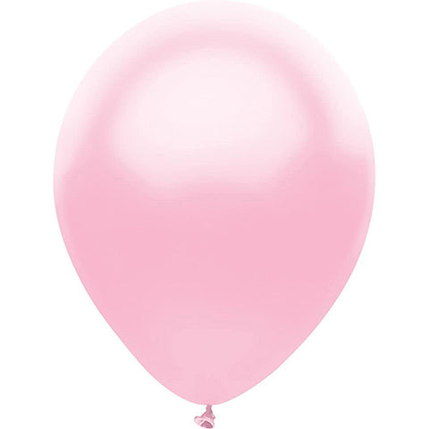 Partymate 10 Silk Pink Latex Balloons 12" Made In USA