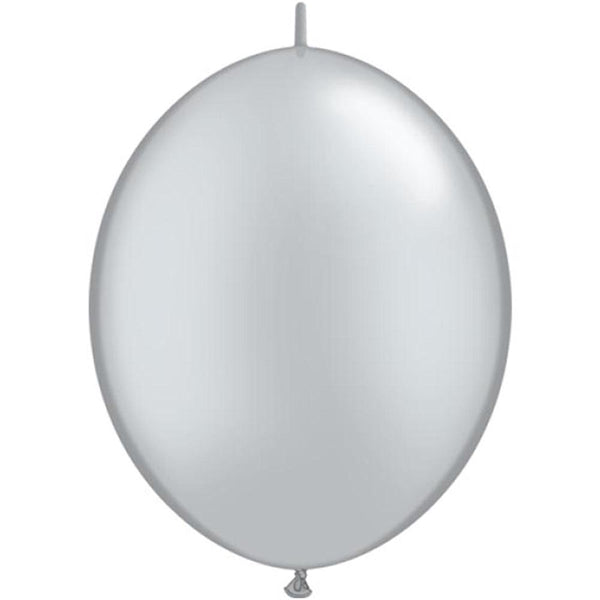 Silver quick link balloons