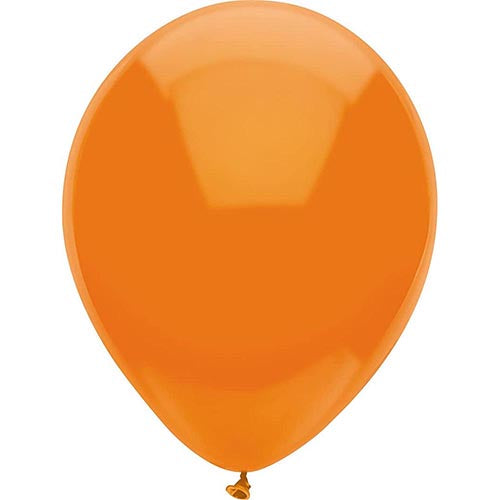 Partymate 15 Bright Orange Latex Balloons 12" Made In USA
