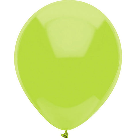 Partymate 15 Kiwi Lime Latex Balloons 12" Made In USA