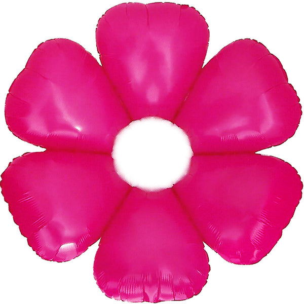 Daisy Flower Hot Pink Balloon 16"