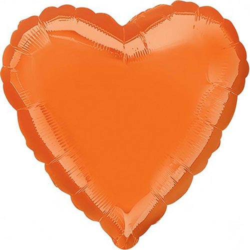 Orange Heart balloon
