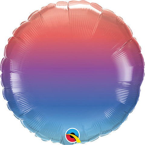 3 Winter Ombre Foil Balloons 18"
