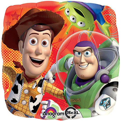 3 Toys Story Gang Authentic Licensed Theme Foil / Mylar Balloons 18"