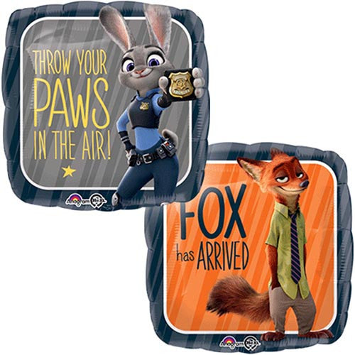 3 Zootopia Authentic Licensed Theme Foil / Mylar Balloons 18"
