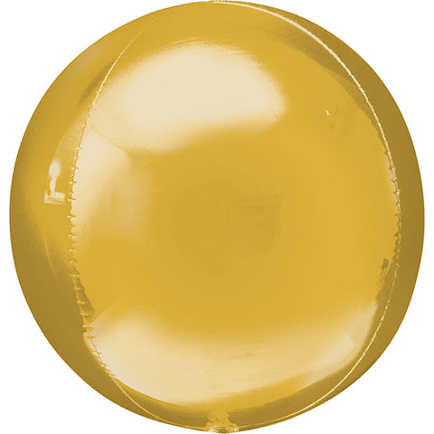 Gold Orbz Jumbo Foil Balloon 21"
