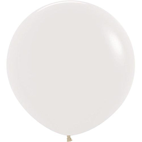 4 Crystal Clear Round Latex Balloons 24"