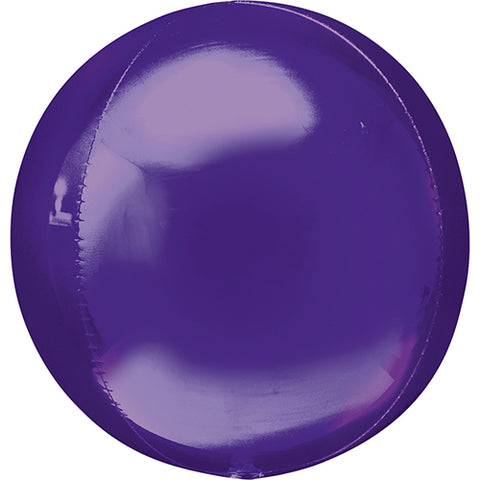 3 Purple Orbz Foil Balloons 16" Pack