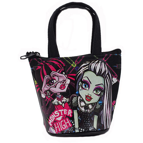 12 Monster High Black Mini Coin Purses for Coin Storage ( 1 Dozen )