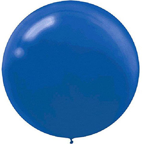 Bright royal blue Round Latex Balloons 24 inch