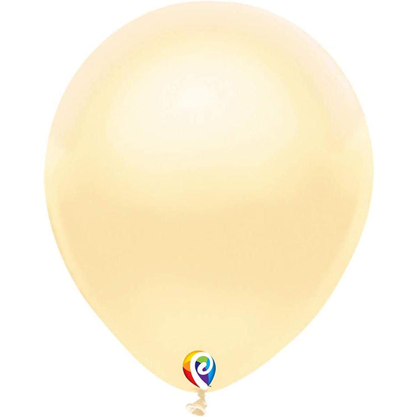 50 Funsational Pearl Ivory Latex Balloons 12"