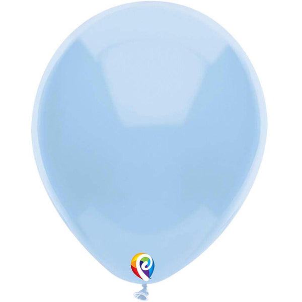 50 Funsational Baby Blue Latex Balloons 12"