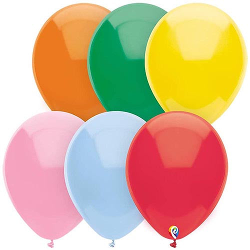 50 Funsational Standard Assortment Latex Balloons 12"