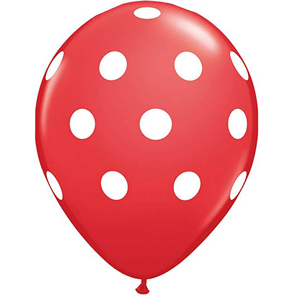Red Polka Dots Balloons