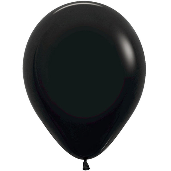 Black latex balloons