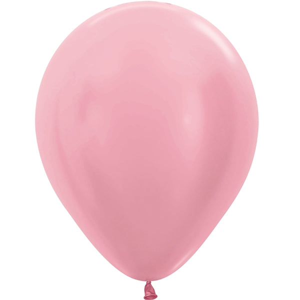 Pearl pink latex balloon