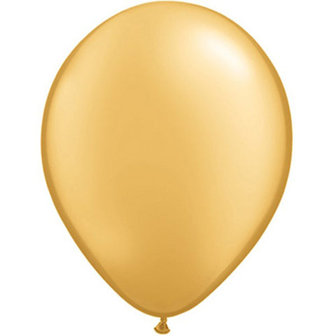 5" Partymate Latex Balloons Radiant Gold 50ct