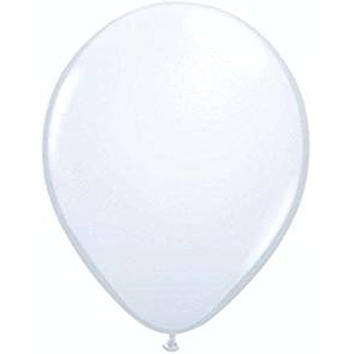 Qualatex White Latex Balloon 5"