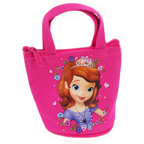 Princess Sofia Hot Pink Mini Coin Purse for Coin Storage
