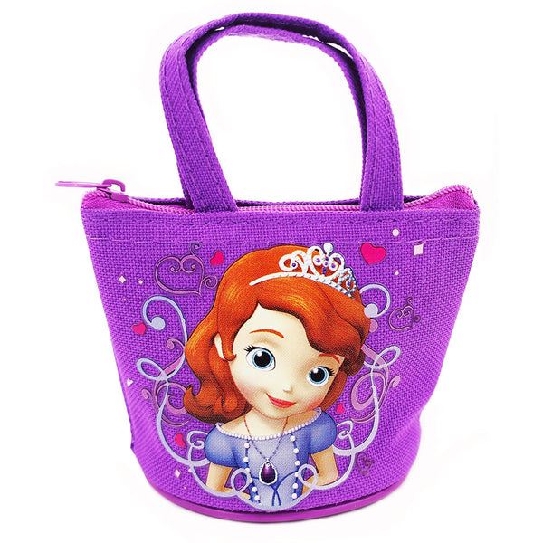 12 Princess Sofia Lavender Mini Coin Purses for Coin Storage ( 1 Dozen )