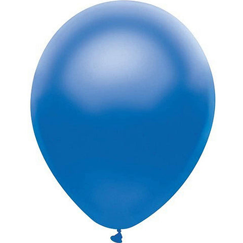 Partymate 72 Satin Royal Blue Latex Balloons 11" Made In USA