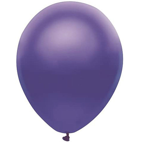 Partymate 72 Satin Purple Latex Balloons 11" Made In USA