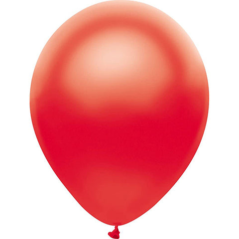 Partymate 72 Satin Red Latex Balloons 11" Made In USA