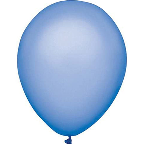 Partymate 72 Neon Blue Latex Balloons 11" Made In USA
