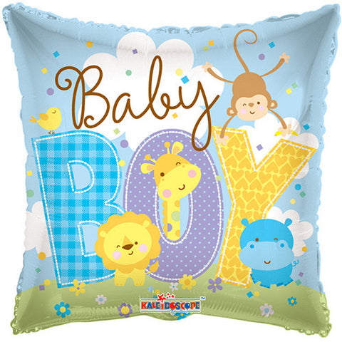 18" Baby Boy Blue Baby Shower Foil / Mylar Balloons ( 6 Balloons )