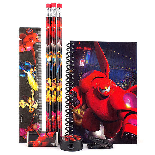 Disney Big Hero Black Stationery Set