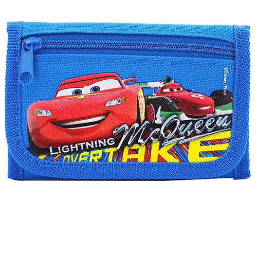 Car Authentic Licensed Blue Trifold Wallet