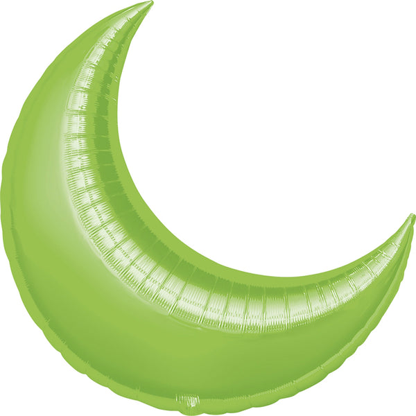 Crescent lime green balloon