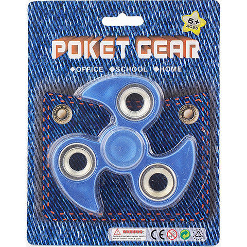 Pocket Gear Good Quality Spinning Shape Blue Spinner
