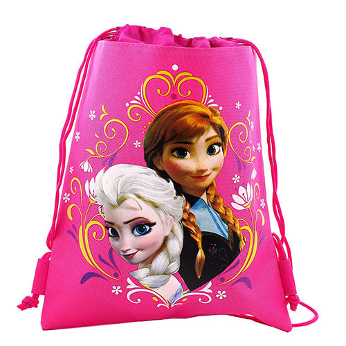 Frozen Drawstring Bag Character Licensed Hot Pink Drawstring Bag
