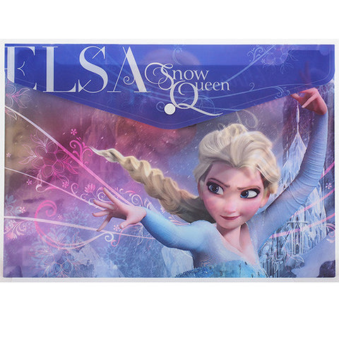 Frozen Character Authentic Licensed Purple Plastic Folders ( 2 Folders )