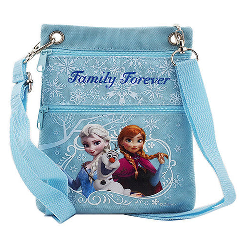 Frozen Elsa Anna Character Authentic Licensed Blue Mini Shoudler Bag