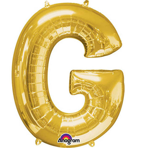 Giant Gold Letter G Foil Balloon 32"