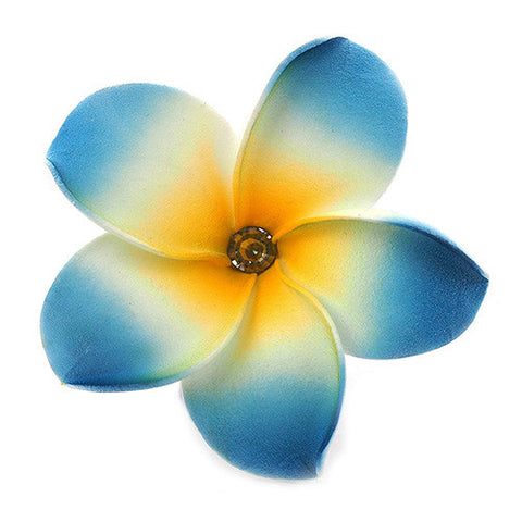 Hawaian Style Blue Flower Hair Clip