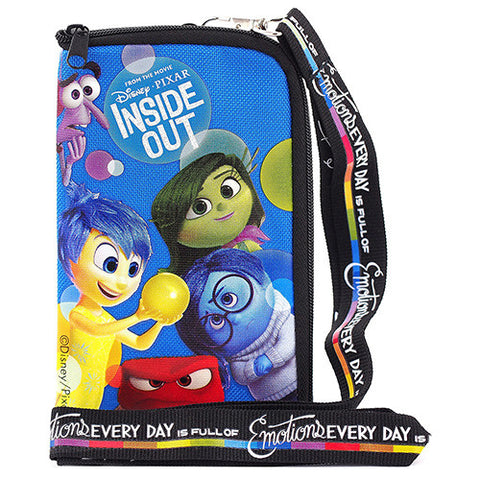 Inside Out Character Blue Lanyard with Detachable Cellphone Case Or Coin Purse