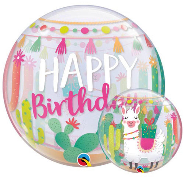 LLama Birthday Bubble Balloon 22"