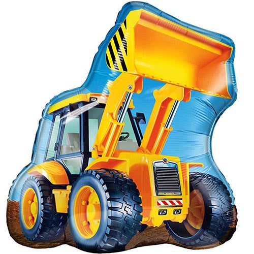 Construction Loader Foil Balloon 32"