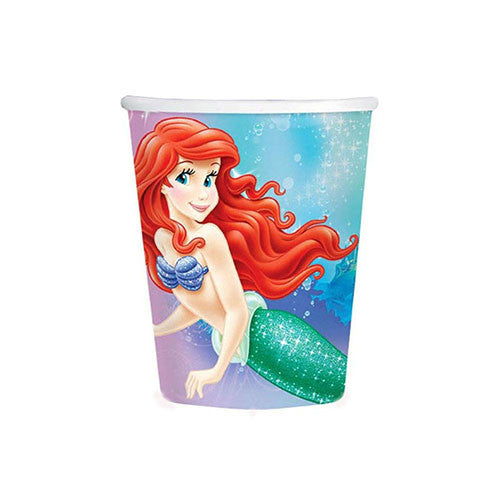 Little Mermaid Authentic Licensed 9oz Paper Cups 8 ct