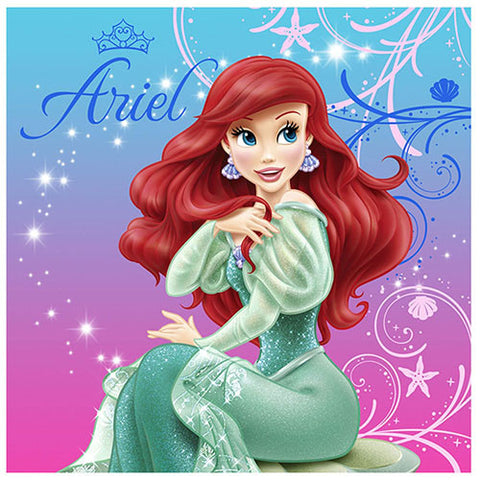 Little Mermaid Ariel Authentic Licensed Luncheon Napkins 16ct
