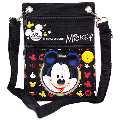 Mickey Mouse Character Authentic Licensed Black Mini Shoudler Bag