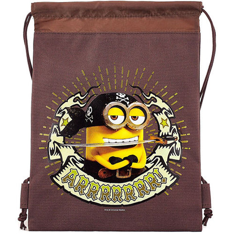 Despicable Me Minions Brown Drawstring Bag